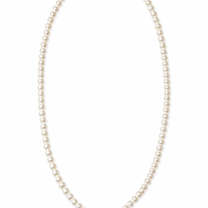 Elegantní náhrdelník z přírodní říční perly v klasickém bílém odstínu (2–3 mm).